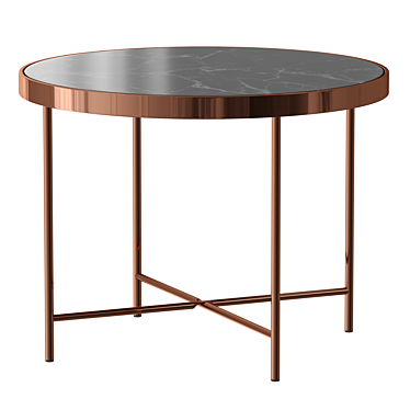 Round Coffee Table with Storage 3D model image 1 