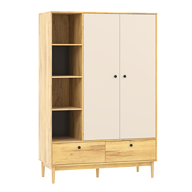 Elegant Ferran 2 Wardrobe - 3D Model 3D model image 1 