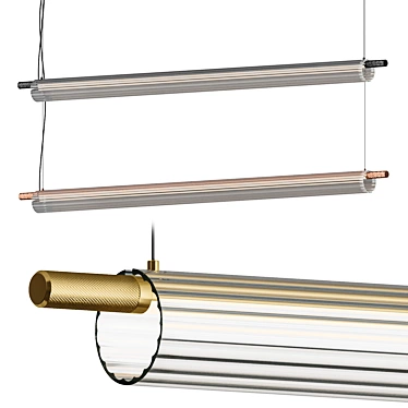 Elegant Trisel Olev Suspension Fixture 3D model image 1 