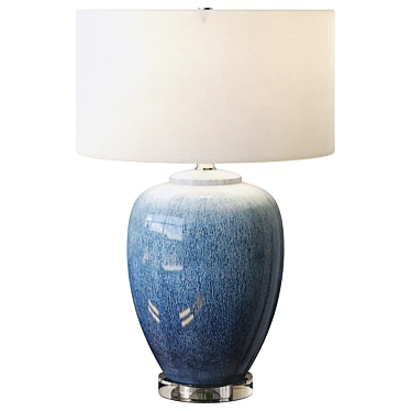 Blue Water Table Lamp Uttermost 3D model image 1 