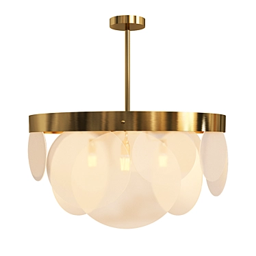  Contemporary Trio Globe Pendant Lamp 3D model image 1 