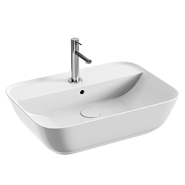 VitrA Geo White Countertop Washbasin 3D model image 1 