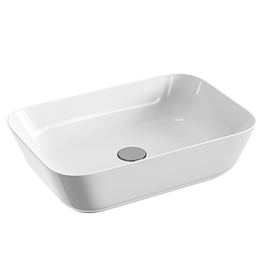 VitrA Geo White Countertop Basin 3D model image 1 