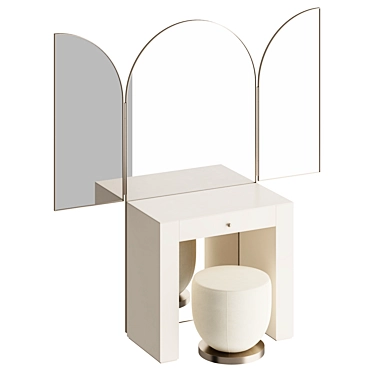 Elegant Vanity Set Ensemble 3D model image 1 