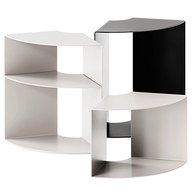 Contemporary Twils QUARTO Side Tables 3D model image 1 