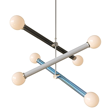 Sleek Luter Chandelier by Cornerdesign 3D model image 1 