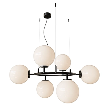 Branc Chandelier with TurboSmooth 3D model image 1 