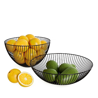 Versatile Point-Virgule Fruit Basket 3D model image 1 