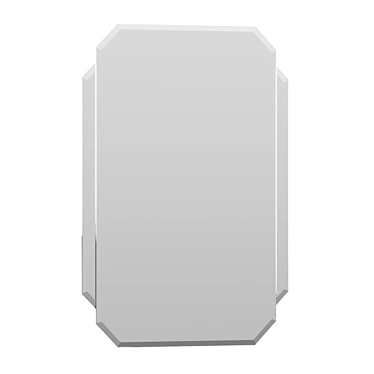 Vintage Art Deco Bathroom Mirror 3D model image 1 