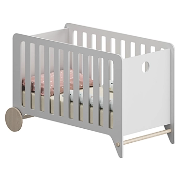 Adjustable Baby Bed Nunila 3D model image 1 