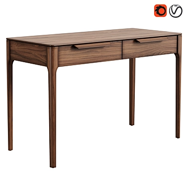 MODIS Interiors Lounge Table Oak 3D model image 1 