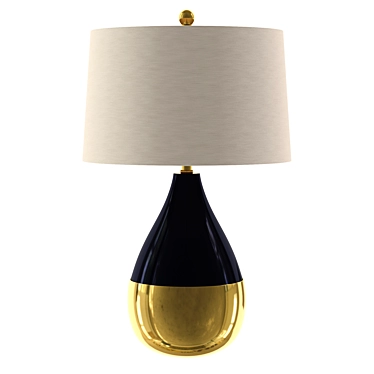 Elegant Safavieh Navy Gold Table Lamp 3D model image 1 