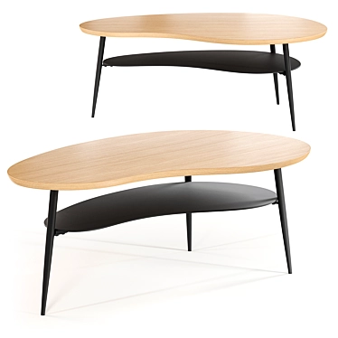 Coffee table with two Matacou tops