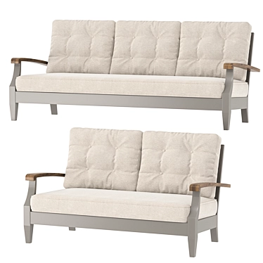 Garden Lena Sofa Settee 3D model image 1 