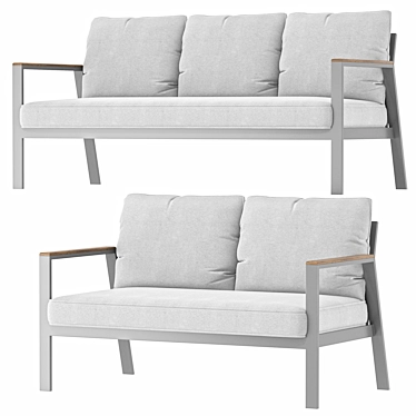 Roda Garden Sofa Set 3D model image 1 