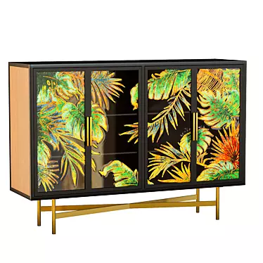 Tropical Vibes Sideboard Jungle 3D model image 1 