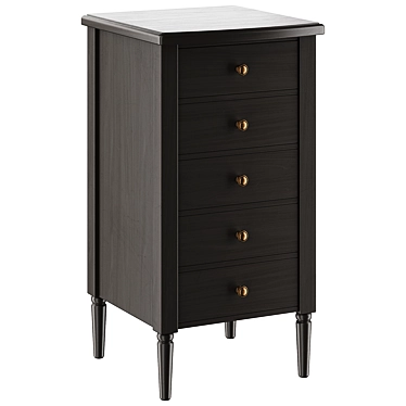 BLUES 5-Drawer Console Table 3D model image 1 