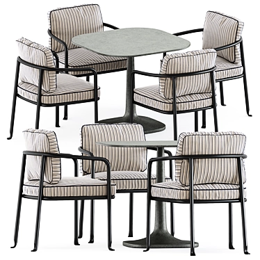 Elegant Outdoor Set by Bebitalia 3D model image 1 