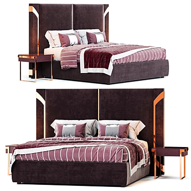 Regal Luxence Night Bed 3D model image 1 