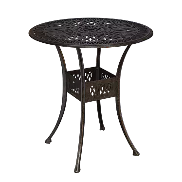 Classic Bar Table Черный, Белый 3D model image 1 