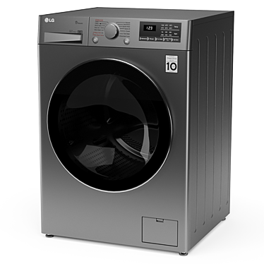 LG Vivace Washer, 9kg Capacity, AI DD 3D model image 1 