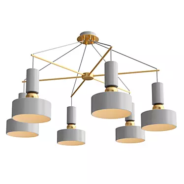 Maytoni Void MOD030PL-06GR Chandelier 3D model image 1 