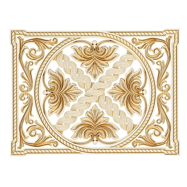 Carved Decor 4 - STL File 3D model image 1 