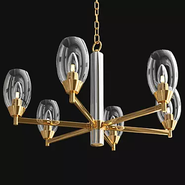 Luxury Crystal Chandelier, 68 cm 3D model image 1 