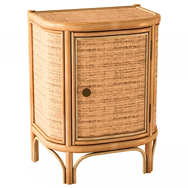 Ladara Bedside Table Natural 3D model image 1 