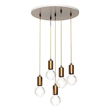 Crystal Bulb Pendant Light 3D model image 1 