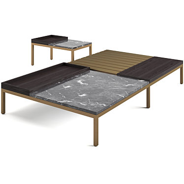 Eichholtz Forma Coffee Tables Set 3D model image 1 