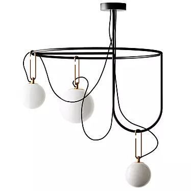 Artemide Modern NH Pendant Lighting 3D model image 1 