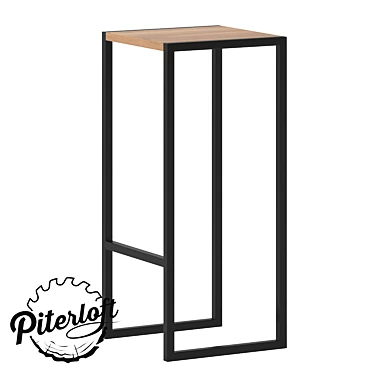 Industrial Loft Stord Bar Stool 3D model image 1 