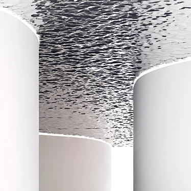 Stainless Steel Water Rippled Sheets 3D model image 1 