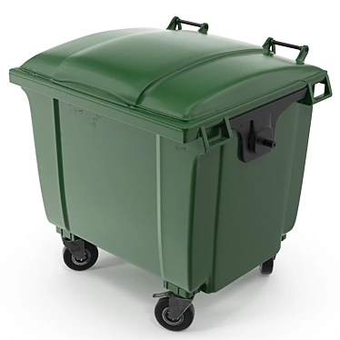 Waste container 1100 l with lid