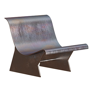 Contemporary Iridescent Lounge Chair 3D model image 1 