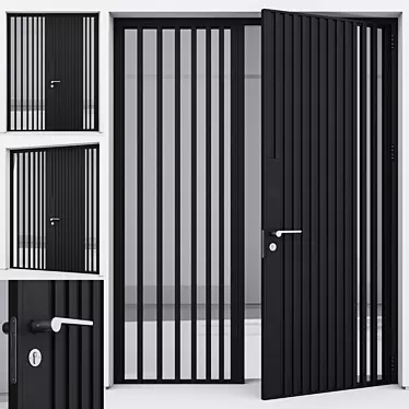 Modern Aluminium Door 226 3D model image 1 