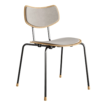 VLA26 Vega Chair: Danish Elegance 3D model image 1 