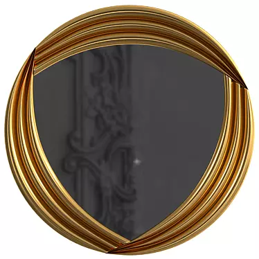 Sleek Giotto Wall Mirror 3D model image 1 