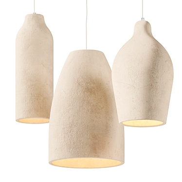 Vakkerlight Concrete Gypsum Pendant Lights 3D model image 1 