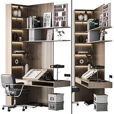 Product Title: Workspace Set Essentials 3D model image 1 