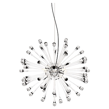 Modern Glass Pendant Light Fixture 3D model image 1 