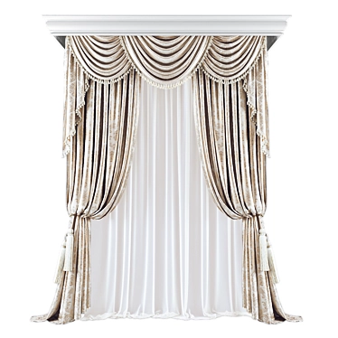 592182 Polys 604269 Verts Curtains 3D model image 1 