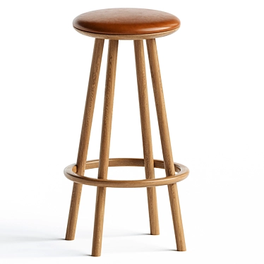 Modern Chic OVO Bar Stool 3D model image 1 