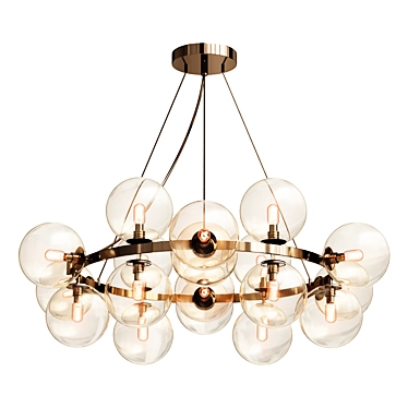 Maytoni Dallas Gold Pendant Light 3D model image 1 