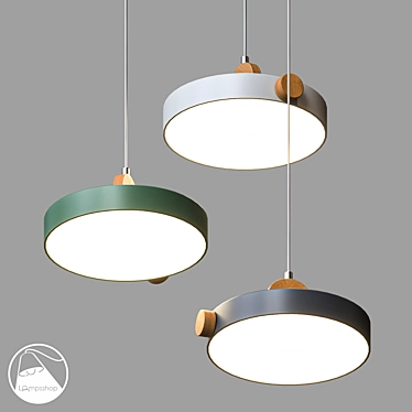 Elegant PDL2341 Pendant Light 3D model image 1 