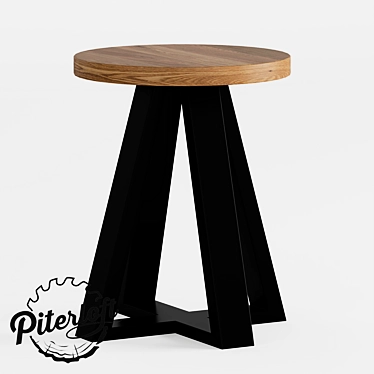 Zinc Loft Style Stool 3D model image 1 