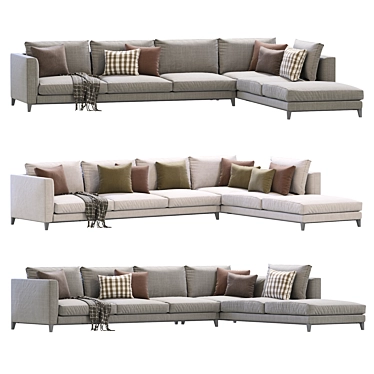 Modern Minotti 3D Sofa Model 3D model image 1 