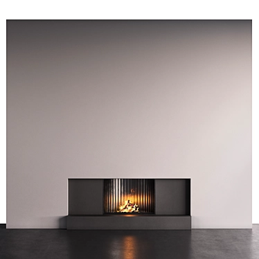 wall with fireplace