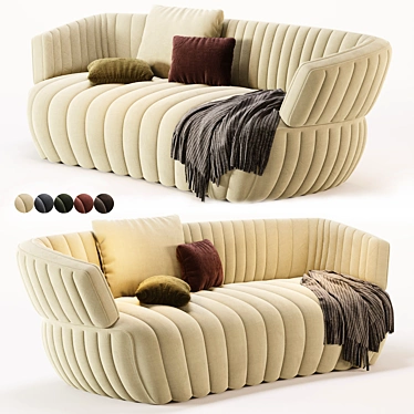 Contemporary Modular JOSEPH Sofa 3D model image 1 